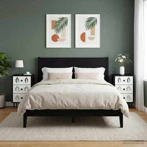 Imagine vidaXL Dulap de noapte HANAU 2 buc. Stejar Negru 36 x 33 x 61 cm