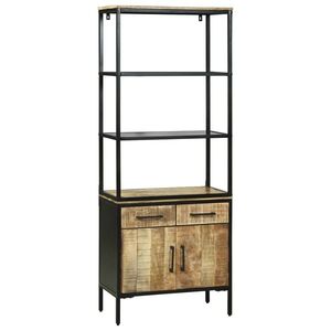 Imagine vidaXL Bufet cu sertar Maro 70 x 35 x 180 cm Lemn de mango solid