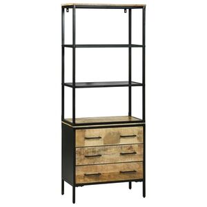 Imagine vidaXL Bufet cu sertar Maro 70 x 35 x 180 cm Lemn de mango solid