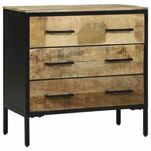 Imagine vidaXL Bufet cu sertar 70 x 35 x 70 cm Lemn masiv de mango
