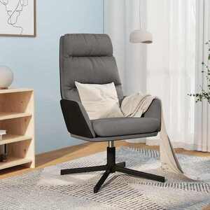 Imagine vidaXL Scaun de relaxare, gri deschis, material textil