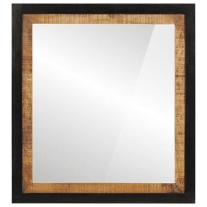 Imagine vidaXL Oglindă de baie 55x1x60 cm sticlă și lemn masiv de mango