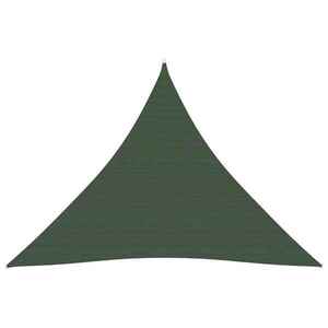 Imagine vidaXL Pânză parasolar, verde închis, 5x5x5 m, 160 g/m², HDPE