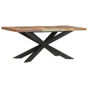 Imagine vidaXL Masă de bucătărie, 180 x 90 x 76 cm, lemn masiv reciclat