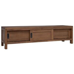 Imagine vidaXL Cabinet TV 110 x 30 x 30 cm Lemn solid de tec natural