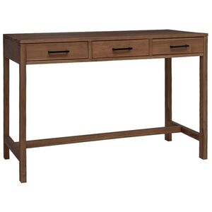 Imagine vidaXL Birou cu Sertare natural Lemn solid de tec 110 x 50 x 75 cm