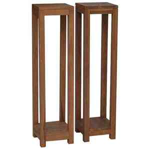 Imagine vidaXL Suport pentru plante 2 buc. natural 25 x 25 x 100 cm