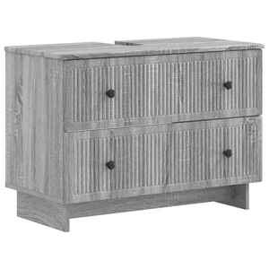 Imagine vidaXL Dulap pentru Chiuveta de Baie EDE Sonoma gri 82 x 41 x 59 cm