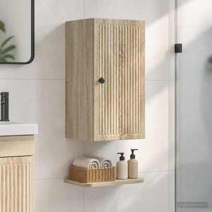 Imagine vidaXL Dulap de perete pentru baie EDE Stejar Sonoma 30 x 31 x 59 cm