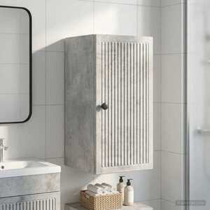 Imagine vidaXL Dulap de perete pentru baie EDE Gri Beton 30 x 31 x 59 cm