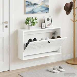 Imagine vidaXL Dulap pentru pantofi montat pe perete EDE 71 x 17 x 43 cm