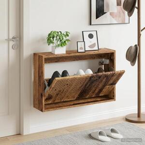 Imagine vidaXL Dulap pentru pantofi montat pe perete EDE 71 x 17 x 43 cm