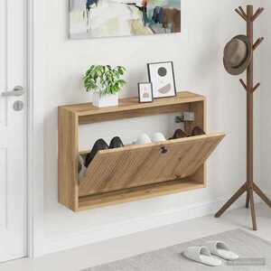 Imagine vidaXL Dulap pentru pantofi montat pe perete EDE 71 x 17 x 43 cm