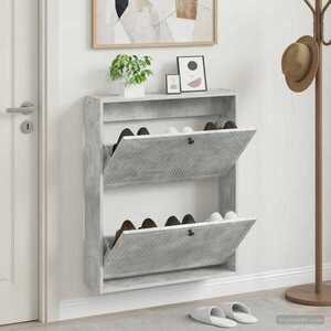 Imagine vidaXL Dulap pentru pantofi montat pe perete EDE 71 x 17 x 86 cm
