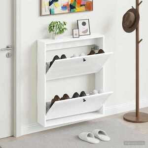 Imagine vidaXL Dulap pentru pantofi montat pe perete EDE 71 x 17 x 86 cm