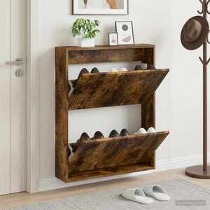 Imagine vidaXL Dulap pentru pantofi montat pe perete EDE 71 x 17 x 86 cm