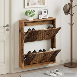 Imagine vidaXL Dulap pentru pantofi montat pe perete EDE 71 x 17 x 86 cm