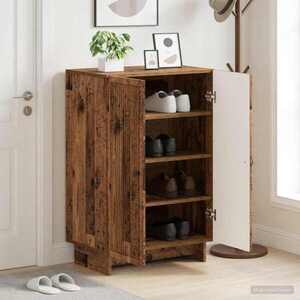 Imagine vidaXL Dulap pentru pantofi EDE 59, 5 x 39, 5 x 90 cm Lemn prelucrat