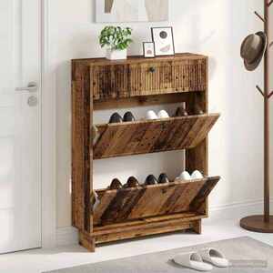 Imagine vidaXL Dulap pentru pantofi EDE 78 x 24 x 103 cm Lemn prelucrat