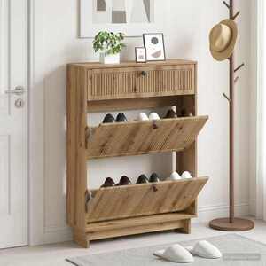 Imagine vidaXL Dulap pentru pantofi EDE 78 x 24 x 103 cm Lemn prelucrat