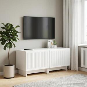 Imagine vidaXL Cabinet TV Alb foarte lucios Lemn prelucrat