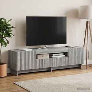 Imagine vidaXL Cabinet TV cu LED Sonoma gri Lemn prelucrat