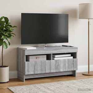 Imagine vidaXL Cabinet TV cu LED Sonoma gri Lemn prelucrat