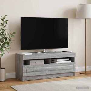 Imagine vidaXL Cabinet TV cu LED Sonoma gri Lemn prelucrat