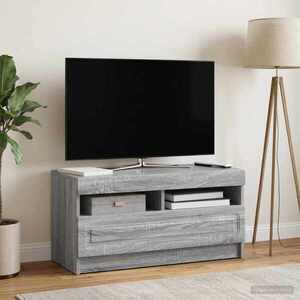 Imagine vidaXL Cabinet TV cu LED Sonoma gri Lemn prelucrat