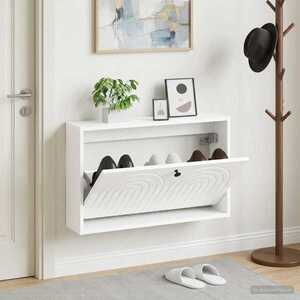 Imagine vidaXL Dulap pentru pantofi montat pe perete ALKMAAR 71 x 17 x 43 cm