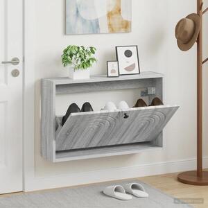 Imagine vidaXL Dulap pentru pantofi montat pe perete ALKMAAR 71 x 17 x 43 cm