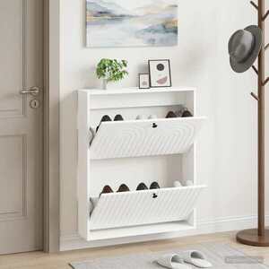 Imagine vidaXL Dulap pentru pantofi montat pe perete ALKMAAR 71 x 17 x 86 cm