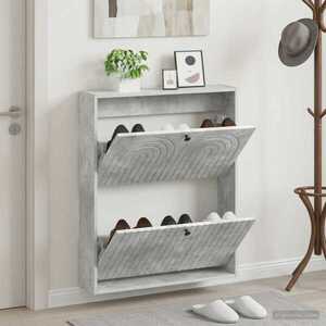 Imagine vidaXL Dulap pentru pantofi montat pe perete ALKMAAR 71 x 17 x 86 cm
