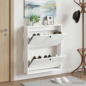 Imagine vidaXL Dulap pentru pantofi montat pe perete ALKMAAR 71 x 17 x 86 cm