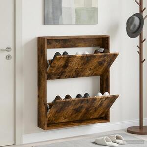 Imagine vidaXL Dulap pentru pantofi montat pe perete ALKMAAR 71 x 17 x 86 cm