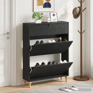 Imagine vidaXL Dulap pentru pantofi ALKMAAR 78 x 24 x 103 cm Lemn prelucrat