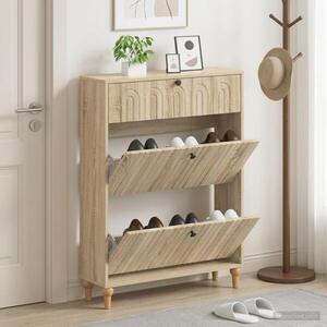 Imagine vidaXL Dulap pentru pantofi ALKMAAR 78 x 24 x 103 cm Lemn prelucrat