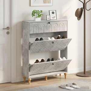 Imagine vidaXL Dulap pentru pantofi ALKMAAR 78 x 24 x 103 cm Lemn prelucrat