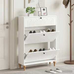 Imagine vidaXL Dulap pentru pantofi ALKMAAR 78 x 24 x 103 cm Lemn prelucrat