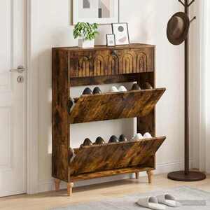 Imagine vidaXL Dulap pentru pantofi ALKMAAR 78 x 24 x 103 cm Lemn prelucrat