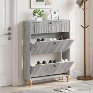 Imagine vidaXL Dulap pentru pantofi ALKMAAR 78 x 24 x 103 cm Lemn prelucrat