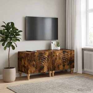 Imagine vidaXL Cabinet TV Stejar fumuriu Lemn prelucrat