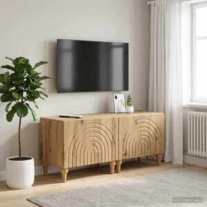 Imagine vidaXL Cabinet TV Stejar Artizanal Lemn prelucrat