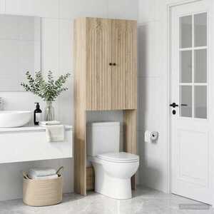 Imagine vidaXL Dulap pentru toaletă ALKMAAR Stejar Sonoma 66 x 25, 5 x 190 cm