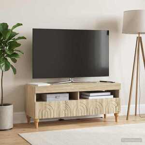 Imagine vidaXL Cabinet TV cu LED Stejar Sonoma Lemn prelucrat