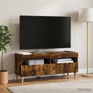 Imagine vidaXL Cabinet TV cu LED Stejar fumuriu Lemn prelucrat