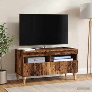 Imagine vidaXL Cabinet TV cu LED Lemn vechi Lemn prelucrat