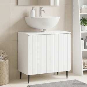 Imagine vidaXL Dulap pentru Chiuveta de Baie ZWOLLE Alb 59, 5 x 31, 5 x 59 cm