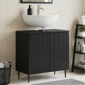 Imagine vidaXL Dulap pentru Chiuveta de Baie ZWOLLE Negru 59, 5 x 31, 5 x 59 cm