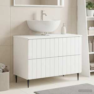 Imagine vidaXL Dulap pentru Chiuveta de Baie ZWOLLE Alb 82 x 41 x 58, 5 cm